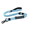 Högkvalitativ sällskapsdjur levererar hund multifunktion elastisk dragkedja dogleash-bilstolsbälte dämpning utdragbar reflekterande reflekterandeylon 210712