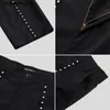 Fashion Men Rivet Pants Button Nightclub Party Streetwear Joggers Korean Straight Trousers Punk Casual S-5XL INCERUN Men's