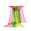 Fashion Gradient Color Solid Scarf For Women Foulard Chiffon Long Shawl Summer Bandana Elegant Hijab Bufanda Mujer 50*160cm