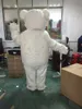 Costume della mascotte dell'orso polare di Halloween Alta qualità personalizza Cartoon White Plush Bears Personaggio a tema anime Costume da carnevale di Natale per adulti