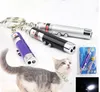 2021 Roter Laserpointer-Stift-Schlüsselanhänger mit weißem LED-Licht, tragbarer Infrarot-Stick, lustiges neckendes Katzen-Haustierspielzeug mit Einzelhandelsverpackung