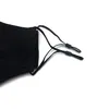 2021 Neue schwarze Baumwollmaske für Erwachsene mit hängenden Diamantohren für Frühling, Sommer und Herbst, Sonnenschutz und Staubschutz