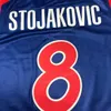 Nikivip aangepaste topkwaliteit peja stojakovic #8 Servië jugoslavija basketballir