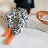 Summer cute girls retro floral thin lantern ankle-length pants baby children breathable loose trousers 1-6Y 210615