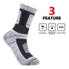 Spor çorapları yuedge markası yüksek kaliteli 5 çift erkekler kötü yastık yürüyüş yürüyüşü için açık hava spor koşu tırmanma sırt çantası S251s