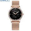 Orologi da donna CRRJU Orologio da donna di moda Orologio da donna con fiore bling Orologio da polso impermeabile con diamanti al quarzo di marca di lusso 210517