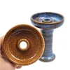 Toppuffer Keramisk Shisha Skål Två olika storlek Hookah Bowl Head med ett hål i Center Shisha Top Hookah Set Tillbehör