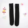 GRÁTIS DHL 5 Cores Bebê Meninas Combed Algodão Malha Arco Meias Crianças Inverno Inverno Respirável Médio Tubo Sock para Escola Crianças Estudante Doce Meias 3-12Y