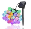 25mm LED Solar String Light Guirlande Décoration 8 Modèles 20 Têtes Bulbes cristallines Lampe à billes à bulles étanche pour jardin extérieur LLA9193