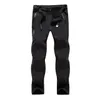 Pantaloni da sci Winter Solft Shell Men Ski Plus Size Pantaloni da snowboard in pile addensato da neve impermeabile