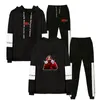 Herrsp￥rsr￤der herrarna 2022 Hooded Sports Sportswear Salvador Dali Print 2 -stycken Set Jogging Tracksuit for Men