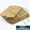 Gift Wrap 50pcs 100pcs Kraft Paper Pillow Favor Box Chocolate Sweets Candy Christmas Gifts Wedding Children's Day Party Festival Suppli Factory price expert design