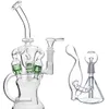 24cm tall hookahs recycler bongs glass bong water pipes oil dab rig