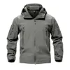 Magcomsen Shark Skin Military Jacket Men Softhell Waterpoof Camoの洋服戦術的な迷彩アーミーパーカージャケット男性の冬のコート210723