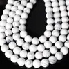 Fashion Natural stones White Turquoises Round Loose Beads Suitable for DIY female bracelet necklace Jewelry