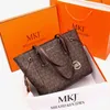 HBP Fashion French MKJ MKJ'S Sac Mère Sac fourre-tout Sens avancé Tentant Tabution Cuir Une épaule Main grande capacité1th