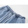 NBPM мода мытье на шнуровке мешковатые джинсы женщины высокая талия девушки уличная одежда широкие брюки ноги джинсовые брюки дно 210529