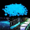 Luminous Stones Glow In The Dark Pebbles Glowing for Outdoor Walkways Home Garden Yard Decor Fish Tank Pebble Rocks 210903