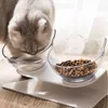 Katt hund mat skål glidande vinkeljustering sällskapsdjur rika interaktion husdjur steril porslin pet utfodringsvatten levererar y200922