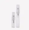 2021 10 ml Mini Clear Glass Pump Atomizer Parfum Essentiële Olie Huid zachter navulbare lege spuitfles voor cosmetische steekproef gift