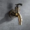 G12 Wall Mounted Retro Washing Machine Faucet Zinc Alloy Thickened Single Cold Water Mixer Taps Outdoor Garden Faucet1053982