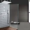 Mathed Nickel Термостатический кран для душа набор 16-дюймовых светодиодных ванной комнаты регулируемый держатель для душевой душевой головки с ручным соплом