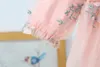 Newborn Baby Princess Dress for Girls Cute Cotton Long Sleeve Lace Dresses 1 Year Birthday Party Dress Toddler Baby Girl Clothes Q0716