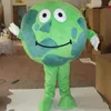 Costume della mascotte della terra del mondo verde di Halloween Personalizzazione di alta qualità Cartoon Peluche Anime personaggio a tema Natale Carnevale Adulti Festa di compleanno Fancy Outfit