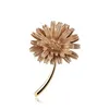 Broche de girassol Pin Pin esmalte dourado Metal Broches Broches Business Suit Dress Tops Corsage Pins de lapela Momen Homens Moda Jewelr Will e Sandy