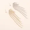FashionClip-on-Ohrringe mit Schraubverschluss, Legierungs-Ohrring, goldene Farbe, Schmuck-Ohrring E9477