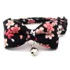 Puppy Collar Small Dog Cat Neck Collar Classical Flower Designer Bowtie Pet Nylon Belt Chain Funy Colors Drop 1pcs/lot 210729