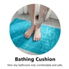 Badematten 1pc einfache Matte Anti-Rutsch-Boden Badezimmer Duschpad (blau)