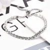 Moda Ajustável Stainls Steel Cubic Zirconia Diamante Bracelet para mulheres