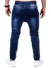 2020 nuovi Jeans pantaloni jeans da uomo casual da corsa cerniera elegante jeans slim pantaloni hombr jogging masculino jean X0621
