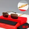 2021Classic Fashion Square Sunglasses Men Women Exquisite Cheetah Logo Optical Eyeglasses Small Leopard Silver Gold Metal Frames Unisex With Box 045