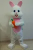 Mascot CostumesNew Rabbit Mascot Kostym kostym Party Game Dress Outfits Kläder Reklam Karneval Halloween Jul Påsk Vuxna