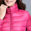 Bang Plue Storlek 6XL 7XL Duck Down Jacket Women Ultra Light Down Jacket Feather Jacket Plus Kvinnors Overcoat Windbreaker Coats 210923