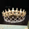 Bridal Classical Couronne de Mariage Crowns Luxury Rhinestone Zircon Wedding Party Big Crown For Women Hair Clips Barrettes