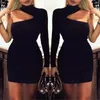 Casual Dresses Bodycon Bandage Dress Women Vestidos Verano Summer Sexig Elegant White Black Yellow One Shoulder Mini Celebrity Part211t