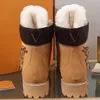 Classiques mode hiver femmes chaussure bottes de neige vraie fourrure diapositives en cuir imperméable chaud botte mode chaussons avec boîte par bagshoe1978 003