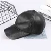 Genuine Baseball Cap Men Black Cowhide Hat Snapback Male Adjustable Autumn Winter Real Leather Peaked Hats