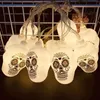 Halloween Decorations Light String Pumpkin Ghost Skull Atmosphere Scène Layout Kleurrijke 1,5 M 10 Licht Pasen Batterijkoos LED