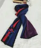 Men's high quality 100% wool scarf, designer business casual versatile knitted long scarf without box