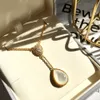 18k Gold Plated Pendant Necklaces For Women Crystal Heart Necklace Anniversary Gift Fashion Pendants 4 Styles woman Accessories With Jewelry Pouches Wholesale