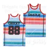 Мужчины Childs Play #88 Cucky Movie Basketball Jersey Хип -хоп дышащий хип -хоп Color Blue Black For Sport Fan