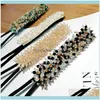 Aessies Productswomen Flower Donut Bun Maker Crystal Ribbon DIY Estilo de cabello Herramientas Moda Coreana Aessories1 Drop Entrega 2
