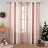 Modern Sheer Tenda Tenda Tulle Tenda per Camera da letto Soggiorno Casa Decortive Stripe Voile Tenda da cucina per finestra 210913