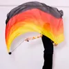 Belly Dance Silk Veil 250x114 CM Poi Chain kastad Boll Women Streamer Stage Performance Props Rainbow Color Gradient Accessory Wea2723