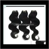 Cheveux 20 bundles / lot 100% brésilien vierge humain tissage vague de corps ondulé