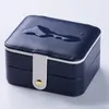 PU leather storage box earrings ring necklace jewelry cosmetics beauty container ladies display 210423
